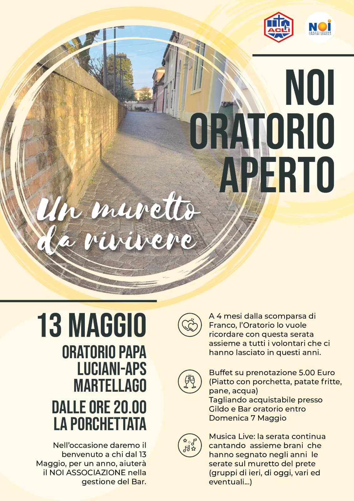 NOI ORATORIO APERTO – 13 MAGGIO 2023